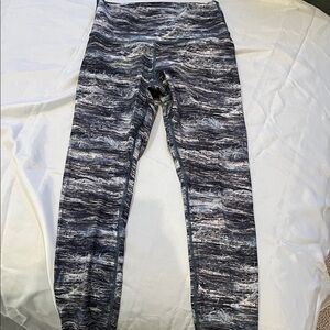 lululemon athletica blue white Patterned Leggings size 6